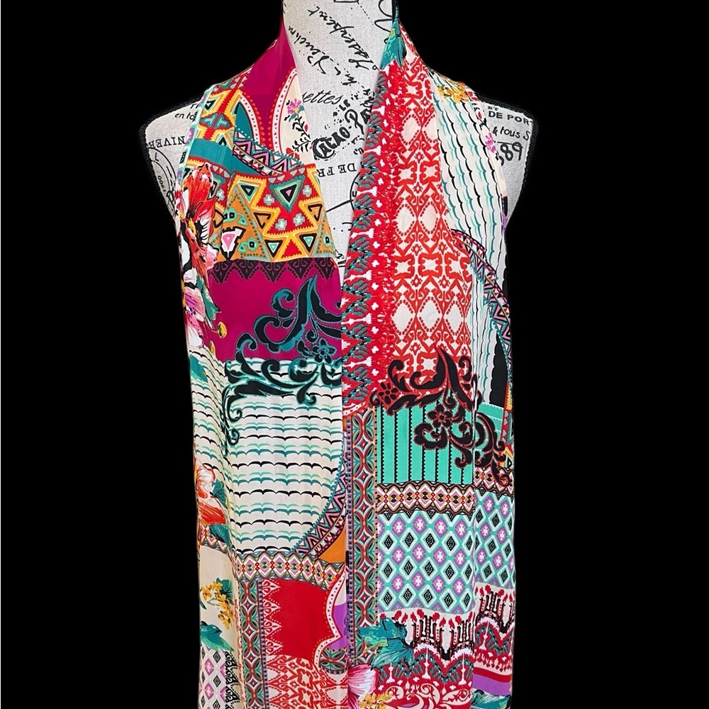 Depended Colorful Patchwork Top - Picture 3 of 10